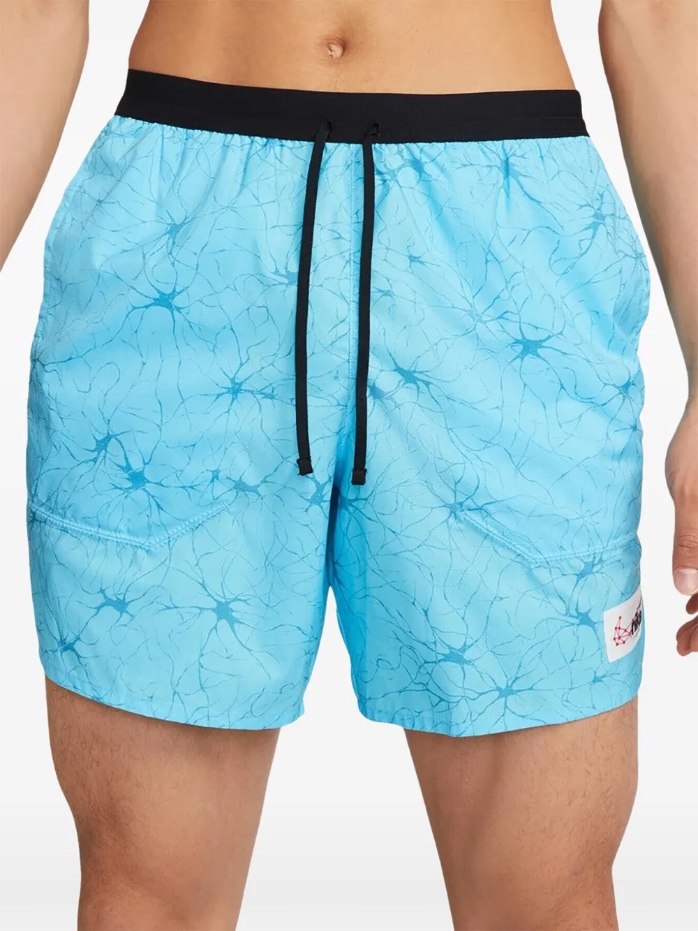 Nike Dri-FIT Stride D.Y.E. 7" Running Shorts Gym Fitness Blue Mens Size Small